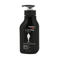 L'dora Strong Keratin Hair Styling Black Gel, For Men, 300 Ml